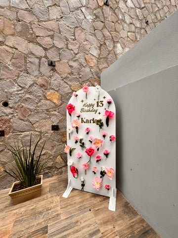 🌸 Mampara Floral Personalizada 🌸