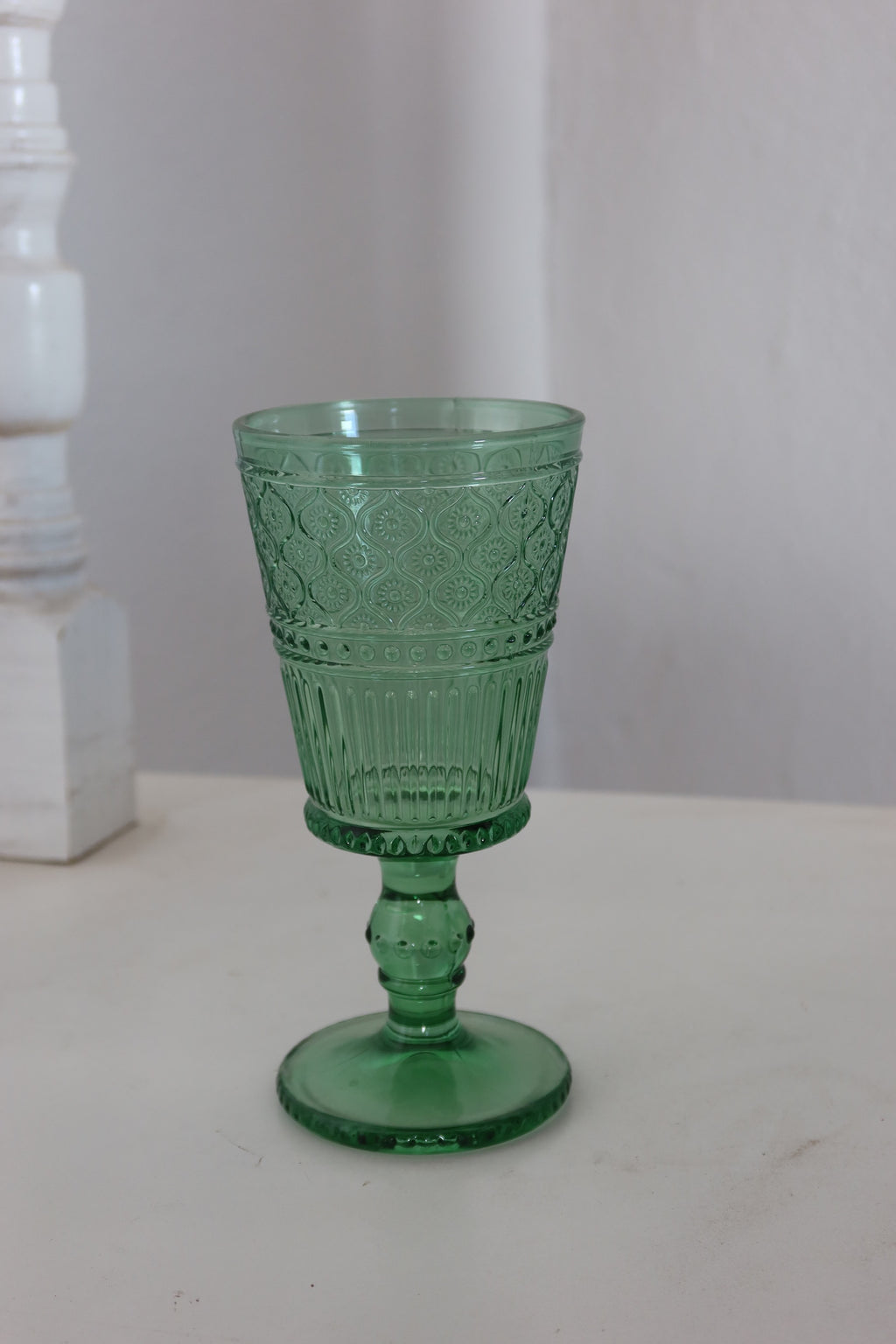 Copa alargada Verde