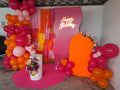 Verano rosa y naranja