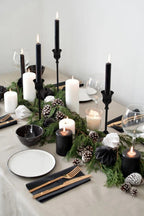 Decoración de mesa posada/cena navideña