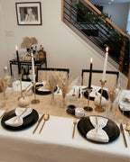 Decoración de mesa posada/cena navideña