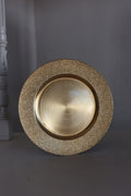 Plato base dorado