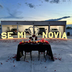 Letras gigantes "Se mi novia"